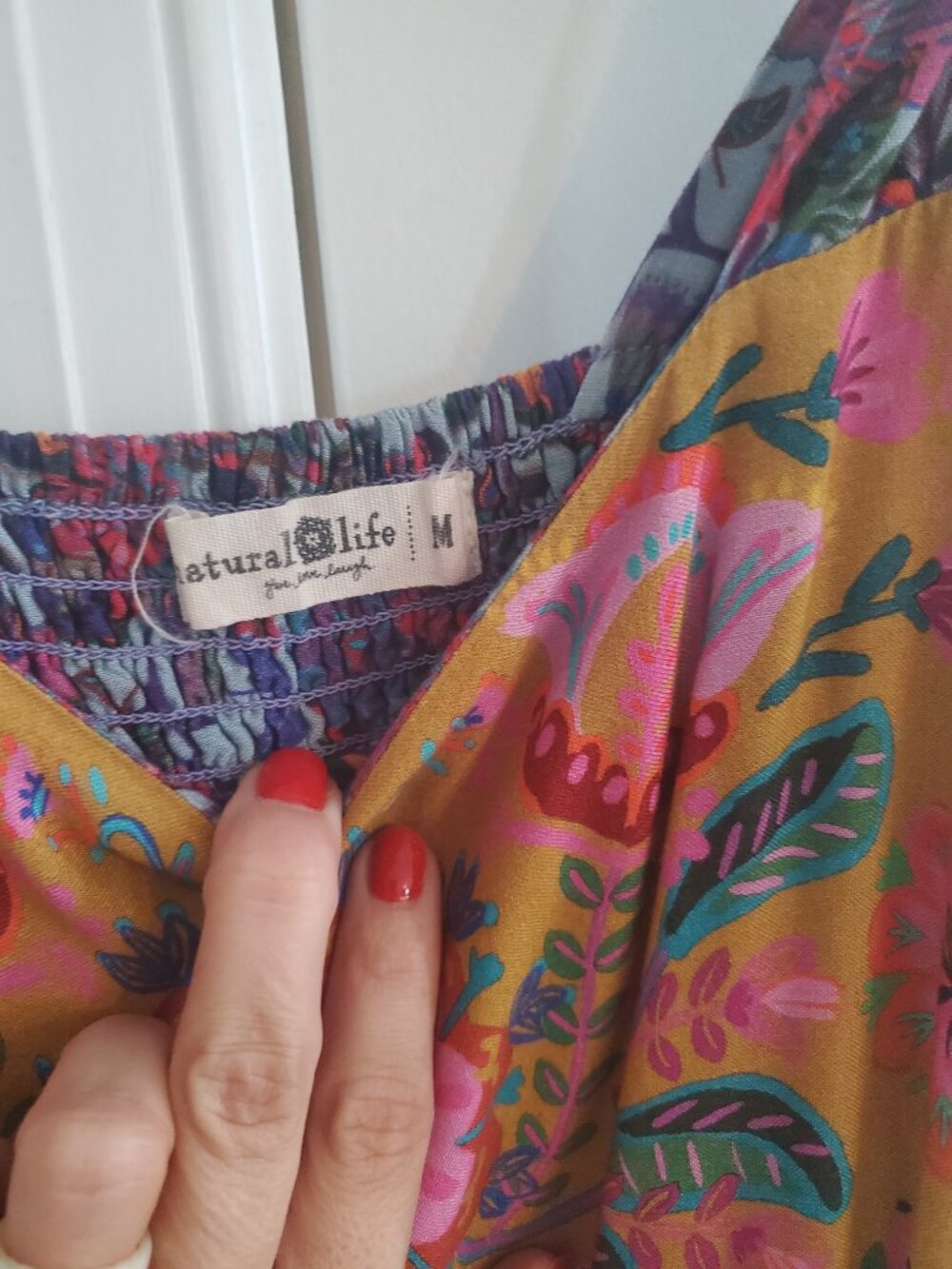Natural Life Tricia Maxi Dress in Dark Purple Daisies - Picture 3 of 3